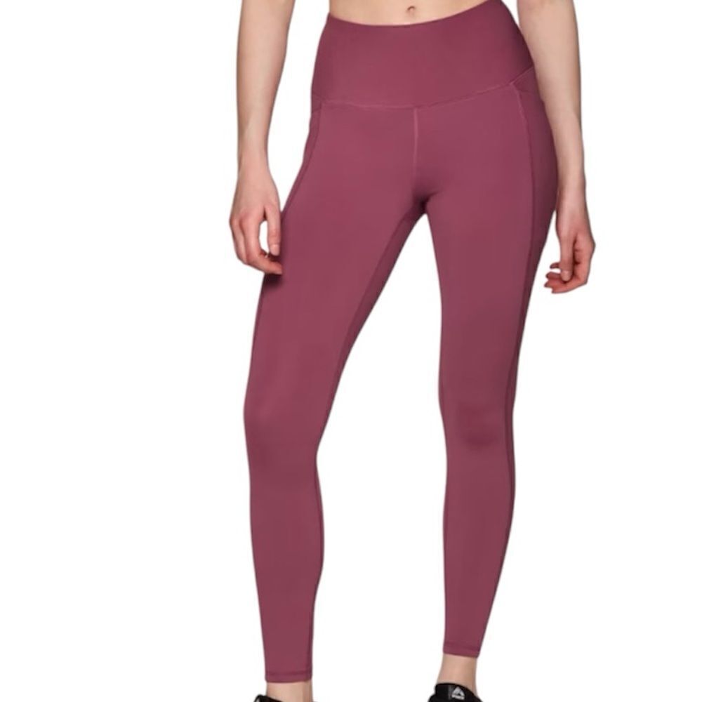 RBX Ultra Luxe Velvety Smooth Capri Leggings, Small, Rose Color, NWT